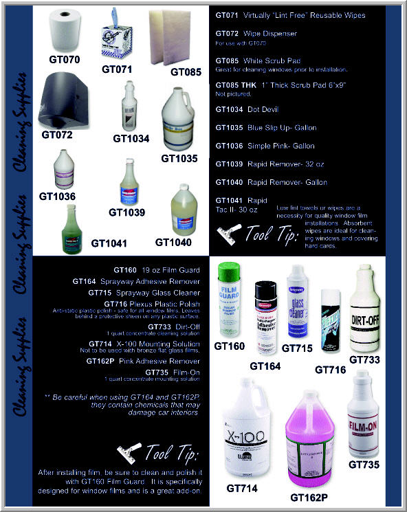 Tool Catalog Page 17 Cleaning Supplies